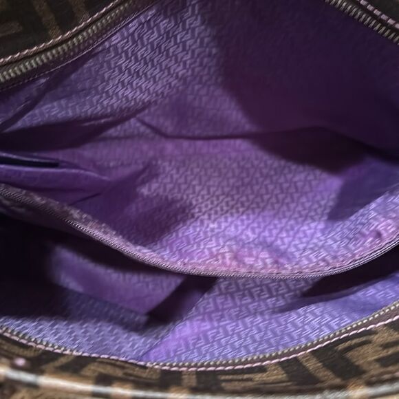 Fendi Roll Tote Zucca Coated Canvas Bag - Picture 15 of 16